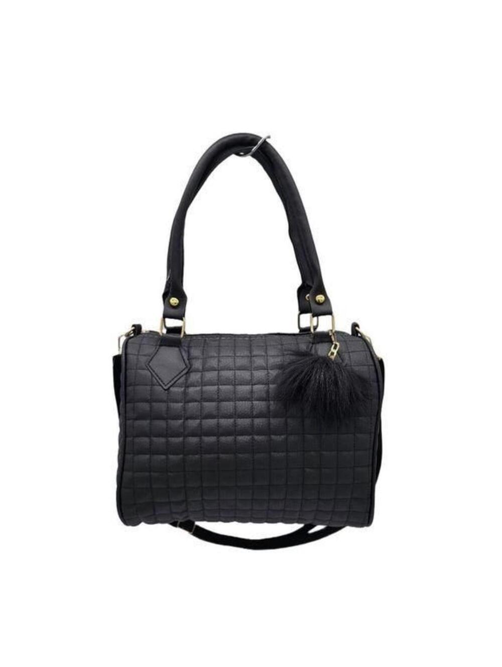 Women's Black Large Size Handbag, Tote Bag, Shoulder Bag